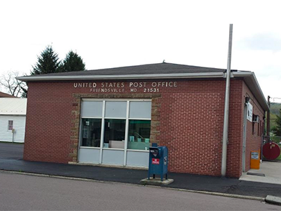 Friendsville Maryland Main Post Office